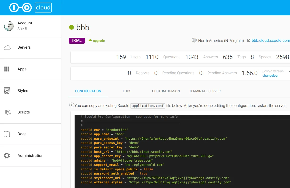 Scoold Cloud preview